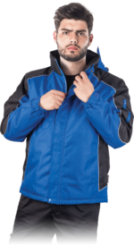 Jachetă de lucru pentru iarnă cu glugă BLIZZARD BLUE