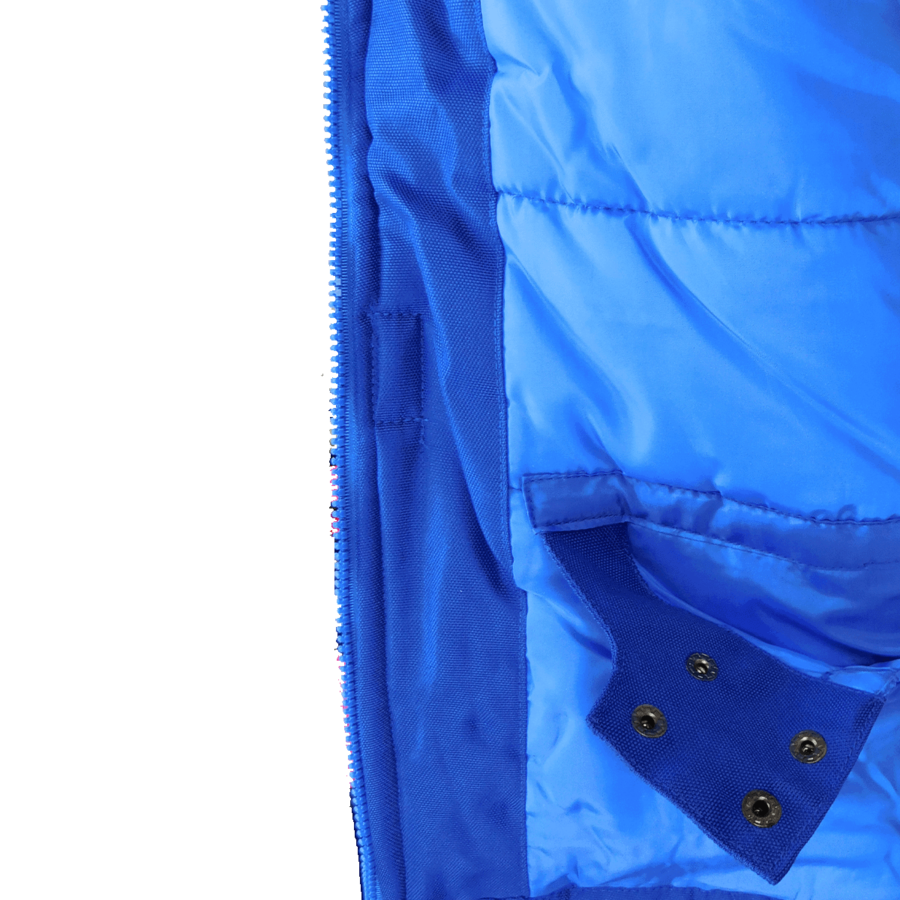 Jachetă de lucru pentru iarnă cu glugă BLIZZARD BLUE