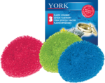 Bureți din plastic pentru vase YORK 3 buc