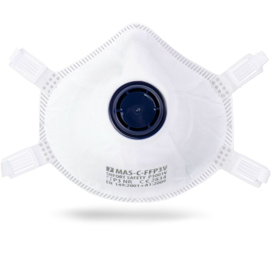 Mască respiratorie FFP3 EASY cu supapă de expirație 10 buc
