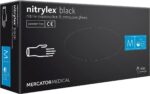 Mănuși nitril de unică folosință 100 buc. MERCATOR Nitrylex® BLACK nepudrate