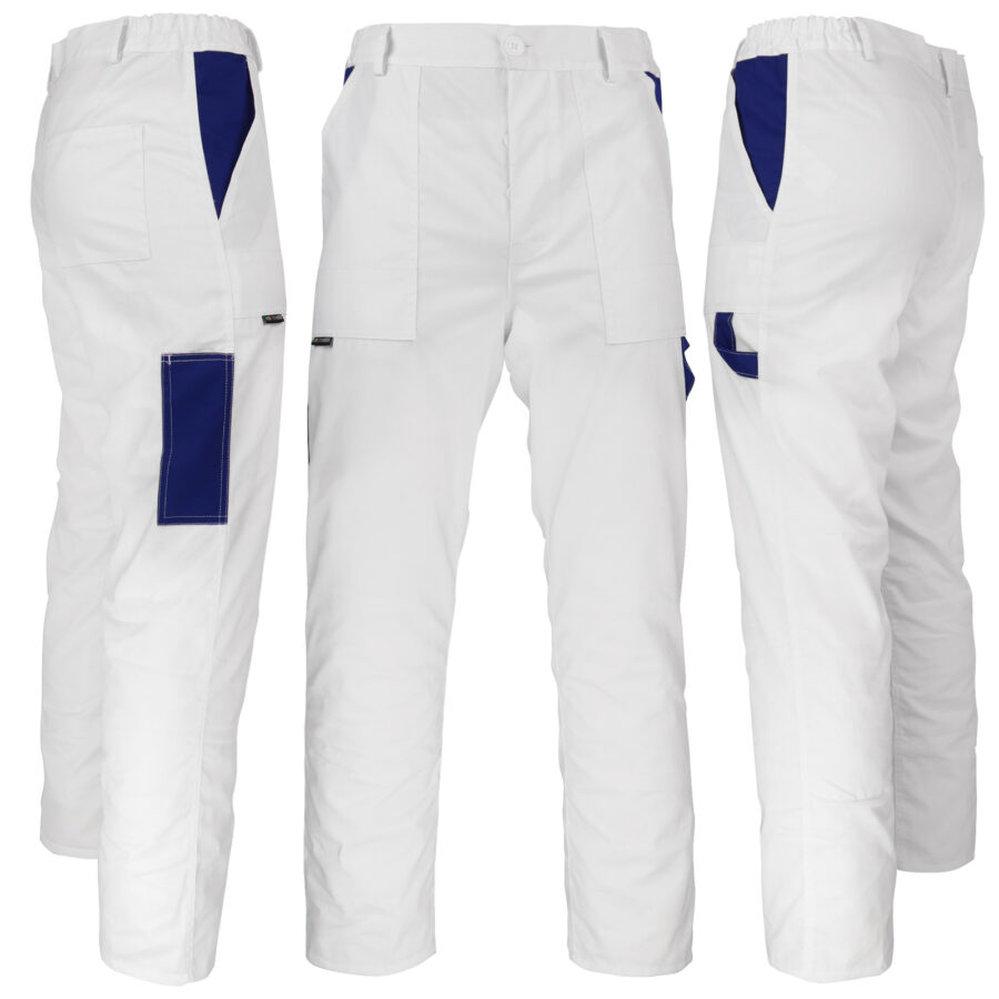 Pantaloni de lucru până la talie SMART WHITE