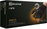 Mănuși de unică folosință din nitril 50 buc. MERCATOR® GoGrip BLACK nepudrate