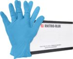 Mănuși de unică folosință din nitril 100 buc NITRIO BLUE nepudrate