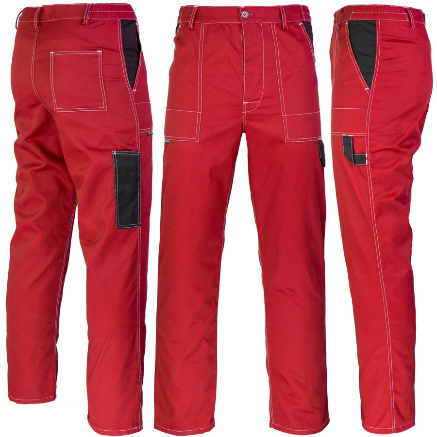 Pantaloni de lucru SMART RED până la talie