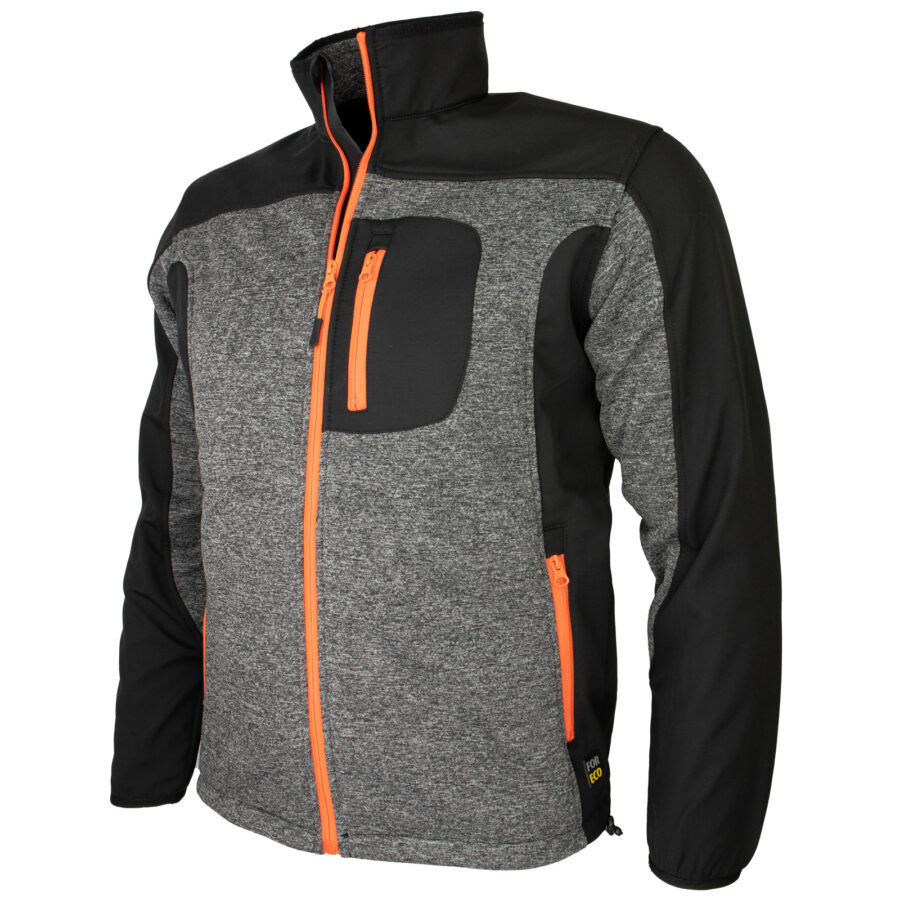 Jachetă de lucru softshell FORCE ORANGE