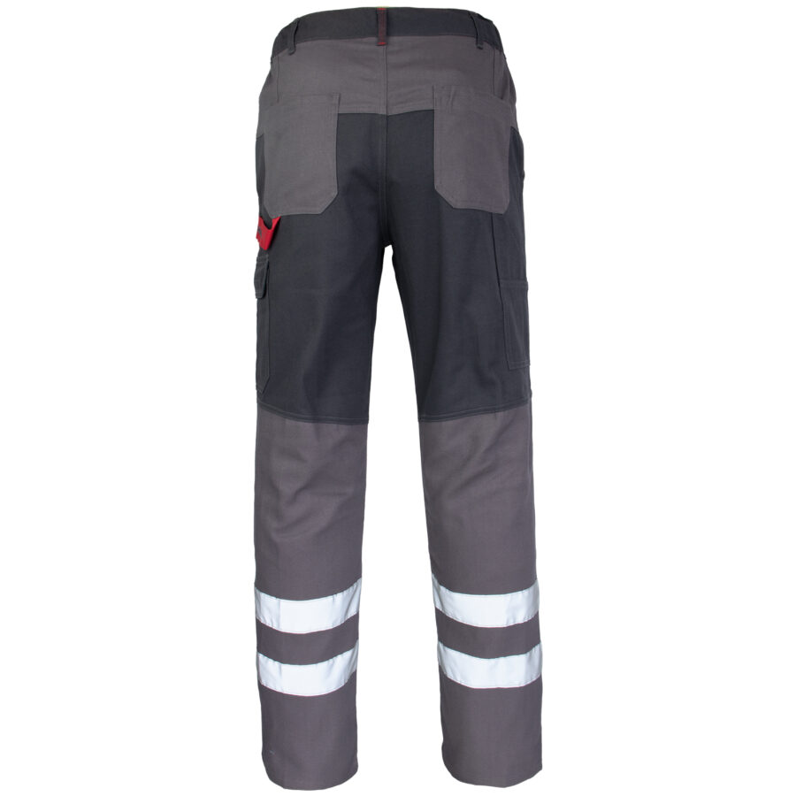 Pantaloni din bumbac până la talie DELUX REFLEX GREY