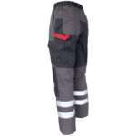 Pantaloni din bumbac până la talie DELUX REFLEX GREY