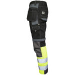 Pantaloni reflectorizanți din bumbac HAYER BLACK HIVIS