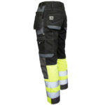 Pantaloni reflectorizanți din bumbac HAYER BLACK HIVIS