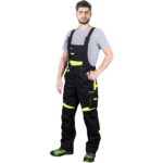 Pantaloni de lucru cu bretele TANZO FLUO