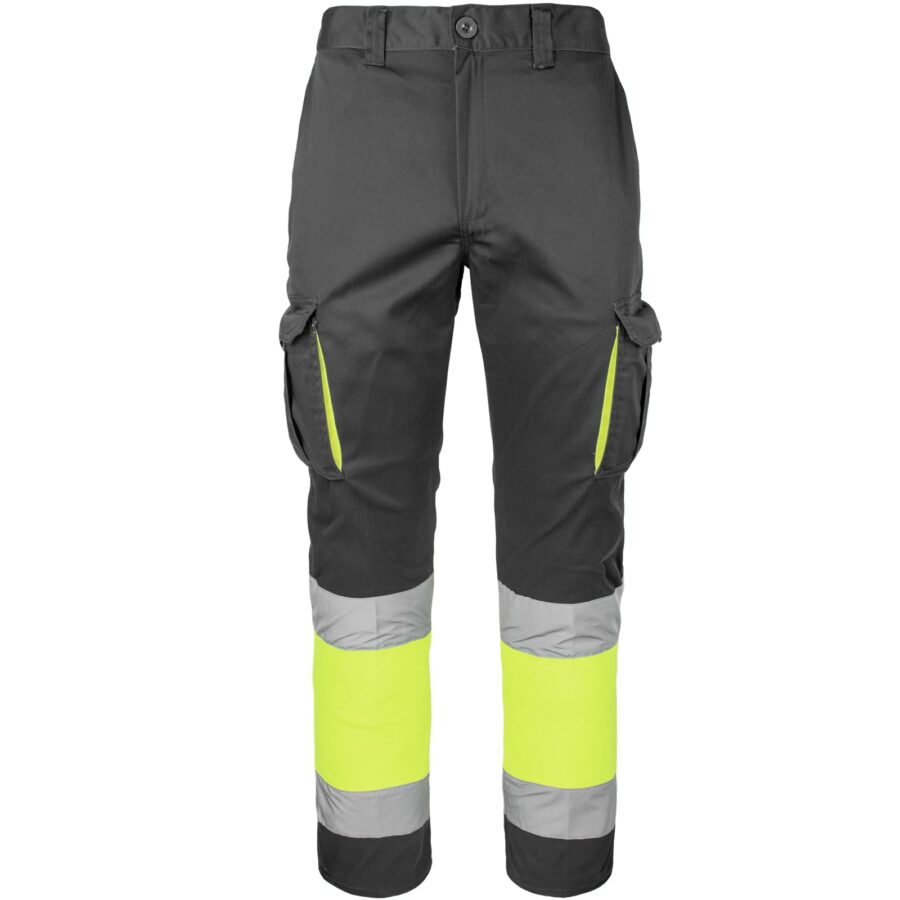 Pantaloni reflectorizanți cu elastan MANNLAND HIVIS BLACK