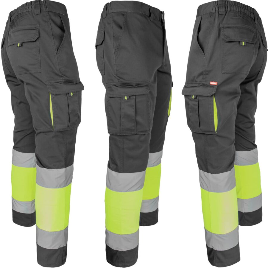 Pantaloni reflectorizanți cu elastan MANNLAND HIVIS BLACK