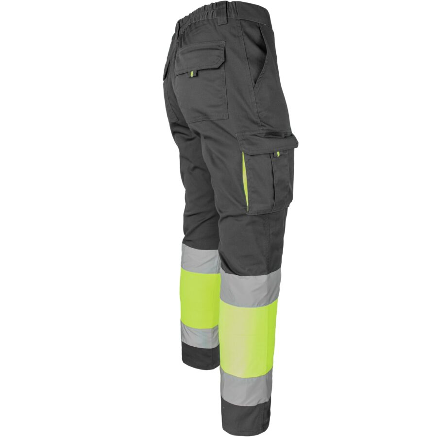 Pantaloni reflectorizanți cu elastan MANNLAND HIVIS BLACK