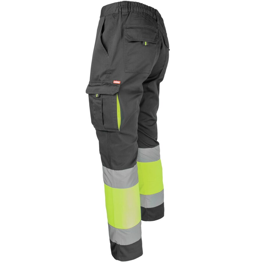 Pantaloni reflectorizanți cu elastan MANNLAND HIVIS BLACK