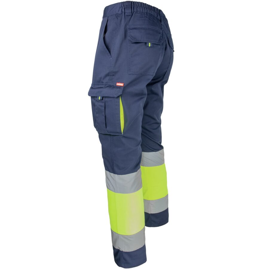 Pantaloni reflectorizanți cu elastan MANNLAND HIVIS NAVY