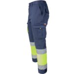 Pantaloni reflectorizanți cu elastan MANNLAND HIVIS NAVY