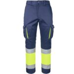 Pantaloni reflectorizanți cu elastan MANNLAND HIVIS NAVY