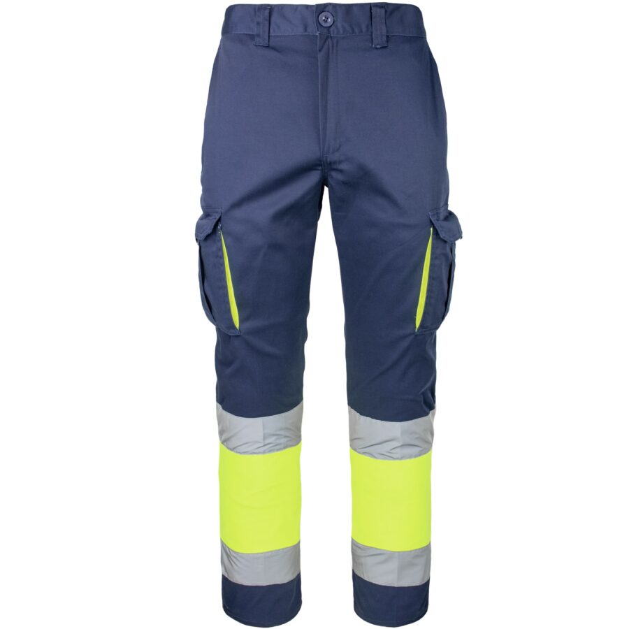 Pantaloni reflectorizanți cu elastan MANNLAND HIVIS NAVY