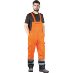 Pantaloni impermeabili reflectorizanți de iarnă PRO HIVIS ORANGE