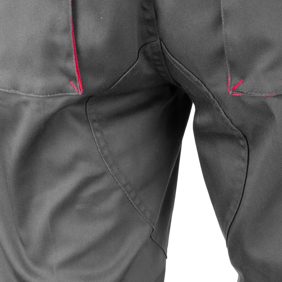 Pantaloni de lucru cu elastan MANNLAND GREY RED