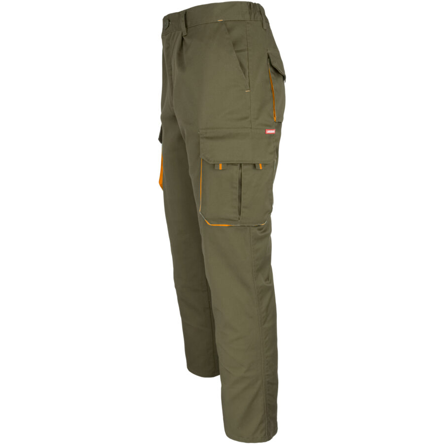 Pantaloni de lucru cu elastan MANNLAND KHAKI ORANGE