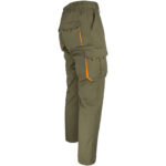 Pantaloni de lucru cu elastan MANNLAND KHAKI ORANGE