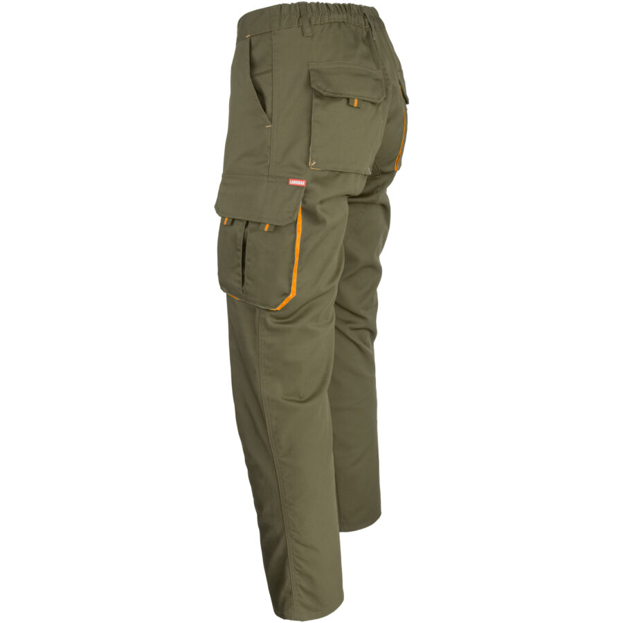 Pantaloni de lucru cu elastan MANNLAND KHAKI ORANGE