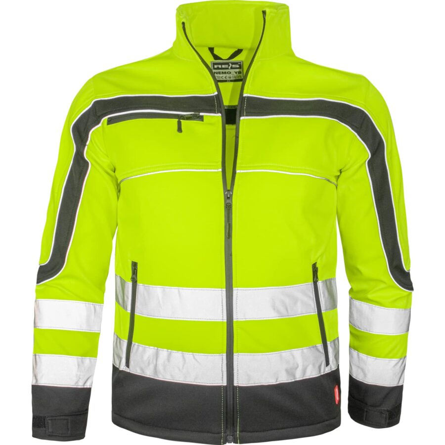 Jachetă de lucru softshell reflectorizantă NEMO GELB