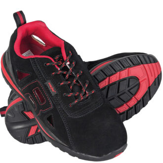Pantofi de lucru cu ventilație BORNEO RED SB