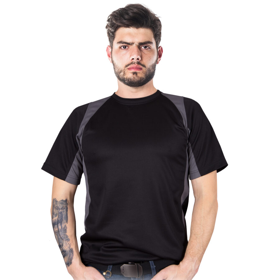 Tricou de lucru certificat MODERN BLACK