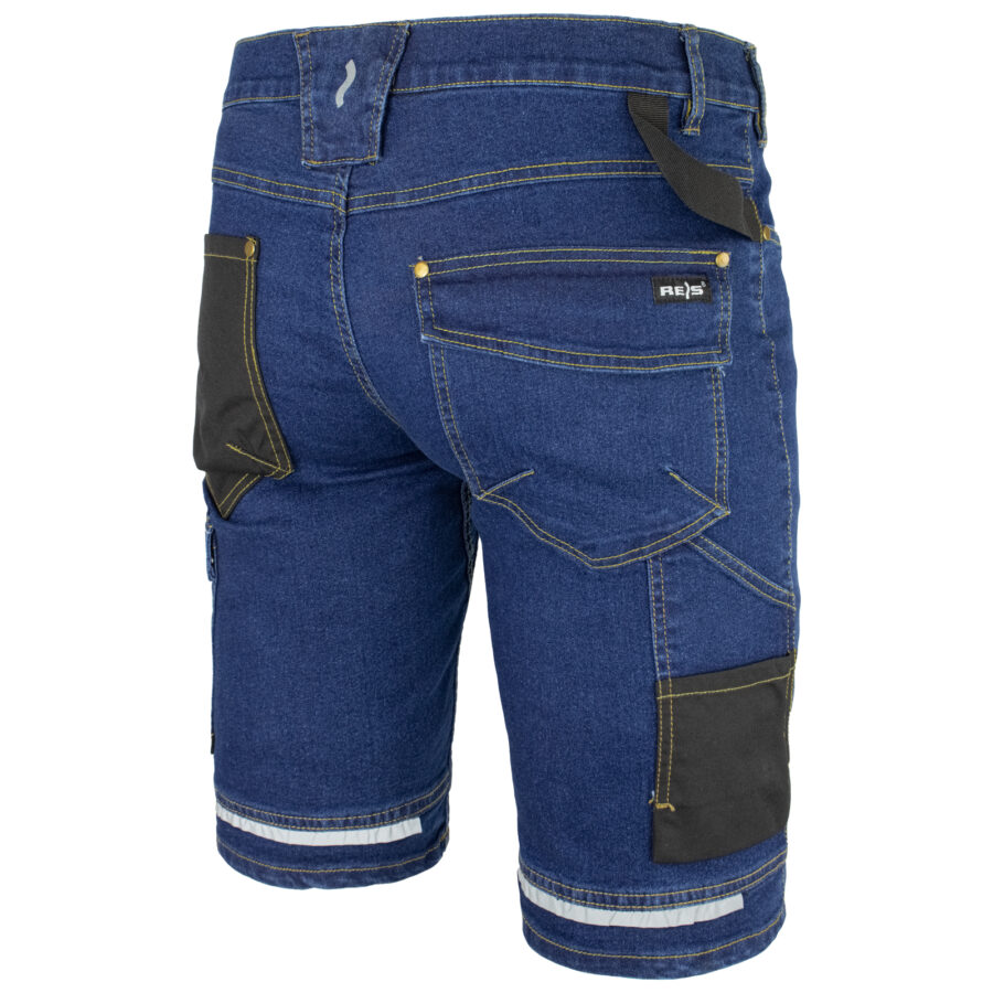 Pantaloni scurți de lucru din blugi JEANS STRETCH BLUE