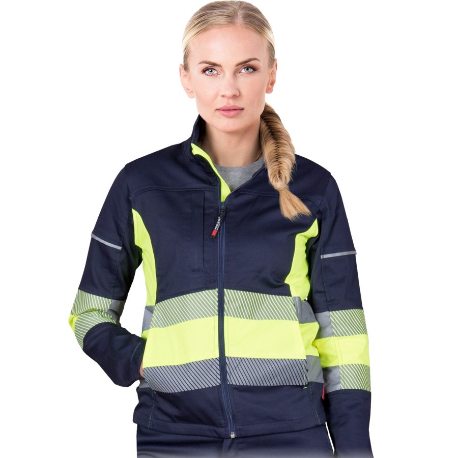 Jachetă de lucru elastică damă FRAULAND HIVIS NAVY