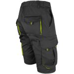 Salopetă pantaloni scurți damă cu elastan FRAULAND BLACK YELLOW