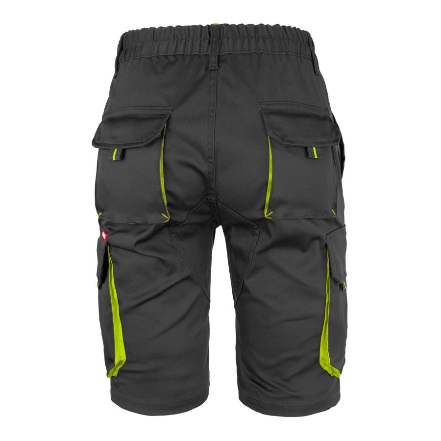 Salopetă pantaloni scurți damă cu elastan FRAULAND BLACK YELLOW