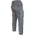 Pantaloni de lucru cu elastan MANJOG GREY RED