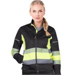 Jachetă de lucru elastică damă FRAULAND HIVIS BLACK