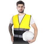 Vestă reflectorizantă în două culori ALEXIS DUAL BLACK