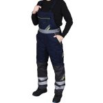 Pantaloni de iarnă de lucru cu bretele PRO NAVY REFLEX