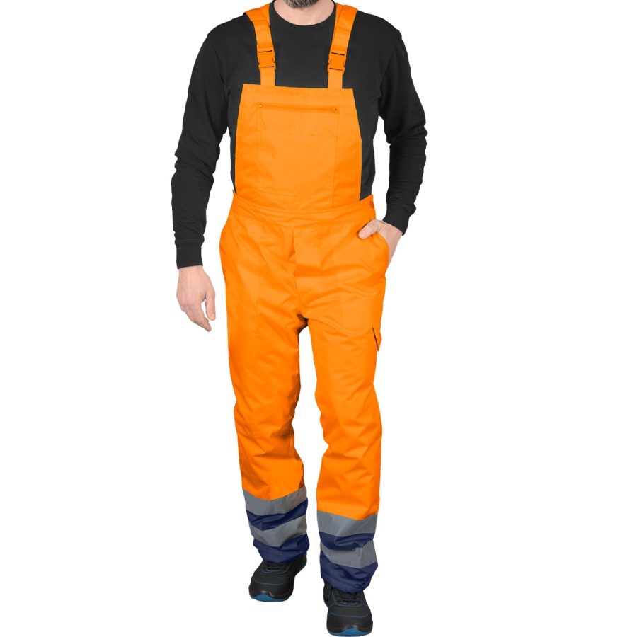 Pantaloni impermeabili reflectorizanți de iarnă PRO HIVIS ORANGE