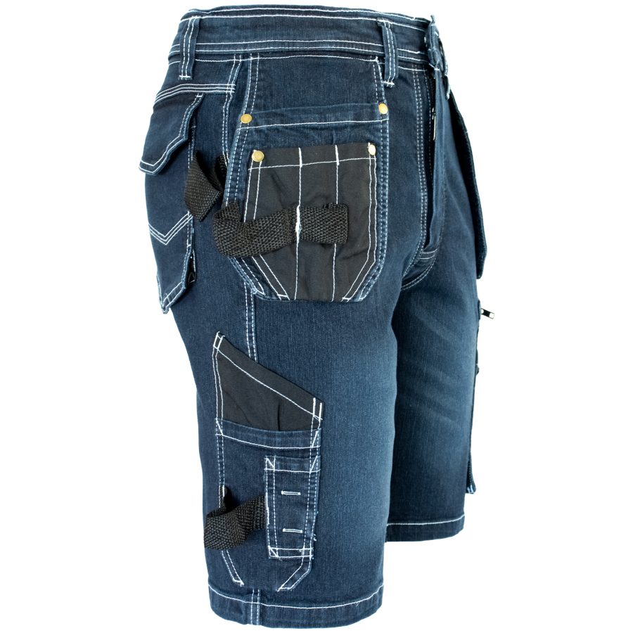 Pantaloni scurți din denim de lucru JEANS WORK BLUE