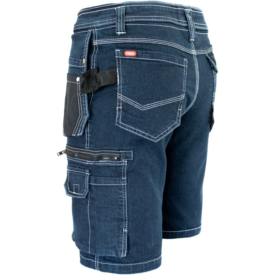 Pantaloni scurți din denim de lucru JEANS WORK BLUE